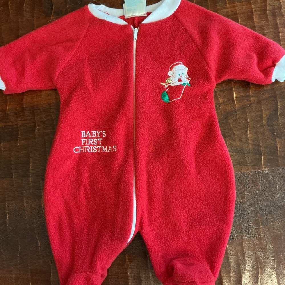 Vintage Basic Editions Red Baby Sleeper